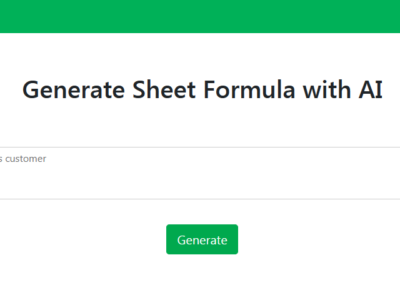 Sheet Formula